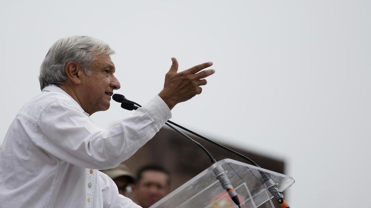 Andrés Manuel López Obrador, ex candidato presidencial en México y líder del Movimiento de Regeneración Nacional (MORENA).