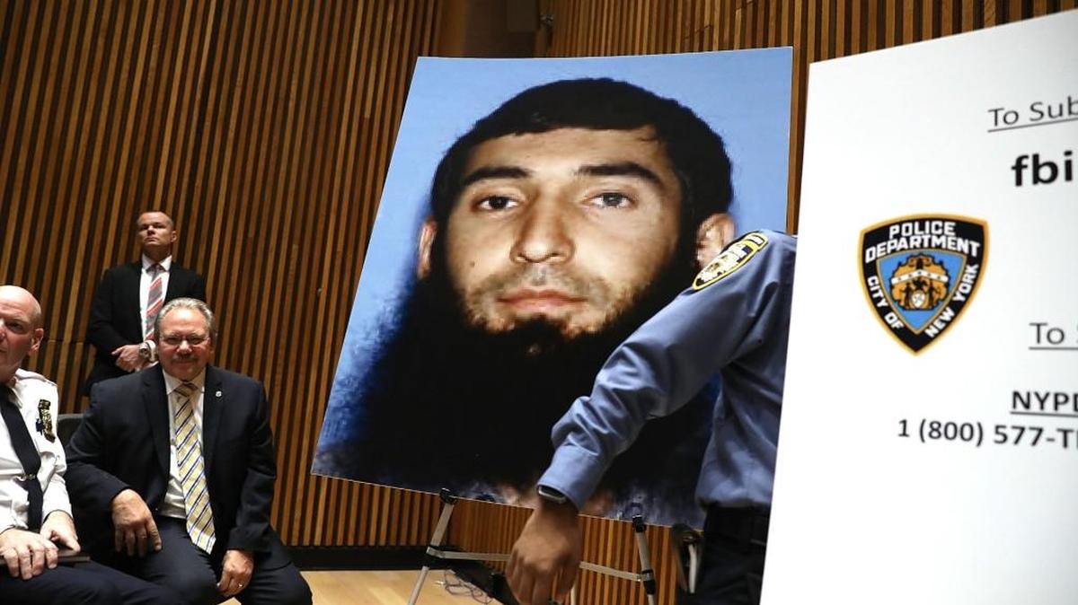 Las autoridades muestran una foto de Sayfullo Saipov, quien perpetró el atentado terrorista en Nueva York el 31 de octubre.