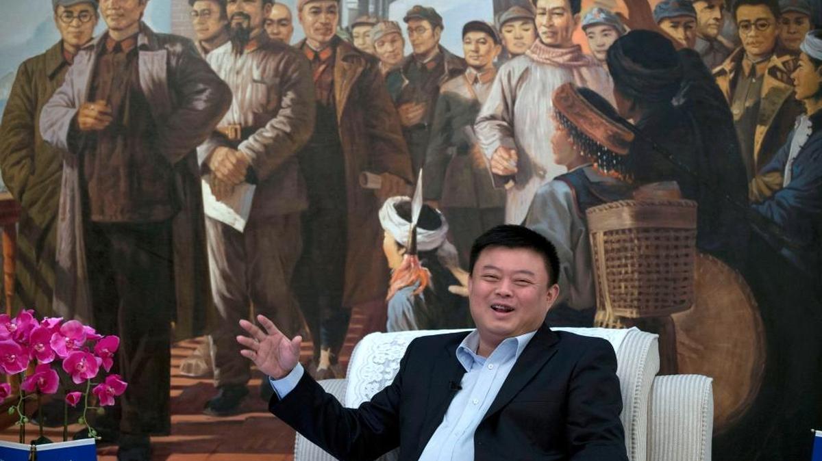 Wang Jing, propietario del grupo HKND, en una entrevista en Pekín, en el 2013. Ese mismo año el gobierno de Nicaragua le otorgó a Wang una concesión exclusiva para construir un canal interoceánico y siete proyectos relacionados, incluyendo puertos, aeropuertos y centros turísticos.