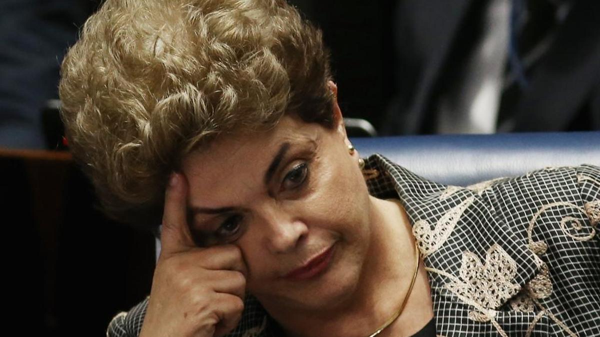 La ex presidenta de Brasil Dilma Rousseff durante el juicio político en su contra, el 29 de agosto.