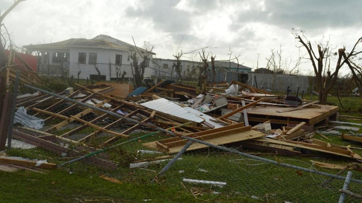 Destrucción causada por el huracán Irma a su paso por Barbuda, el 7 de septiembre.