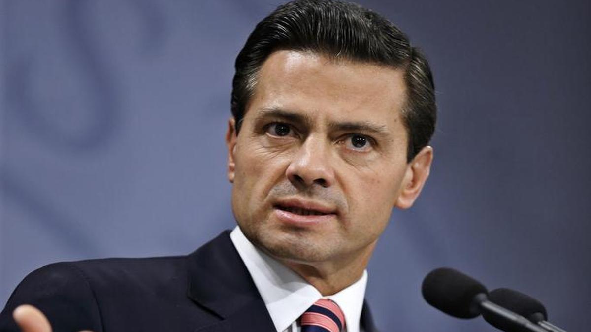 El presidente mexicano Enrique Peña Nieto durante una conferencia de prensa en Copenhague el 14 de abril del 2016.