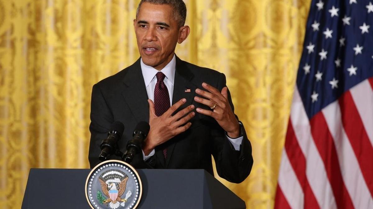
El presidente Barack Obama en rueda de prensa en la Casa Blanca, el viernes 16 de octubre.
