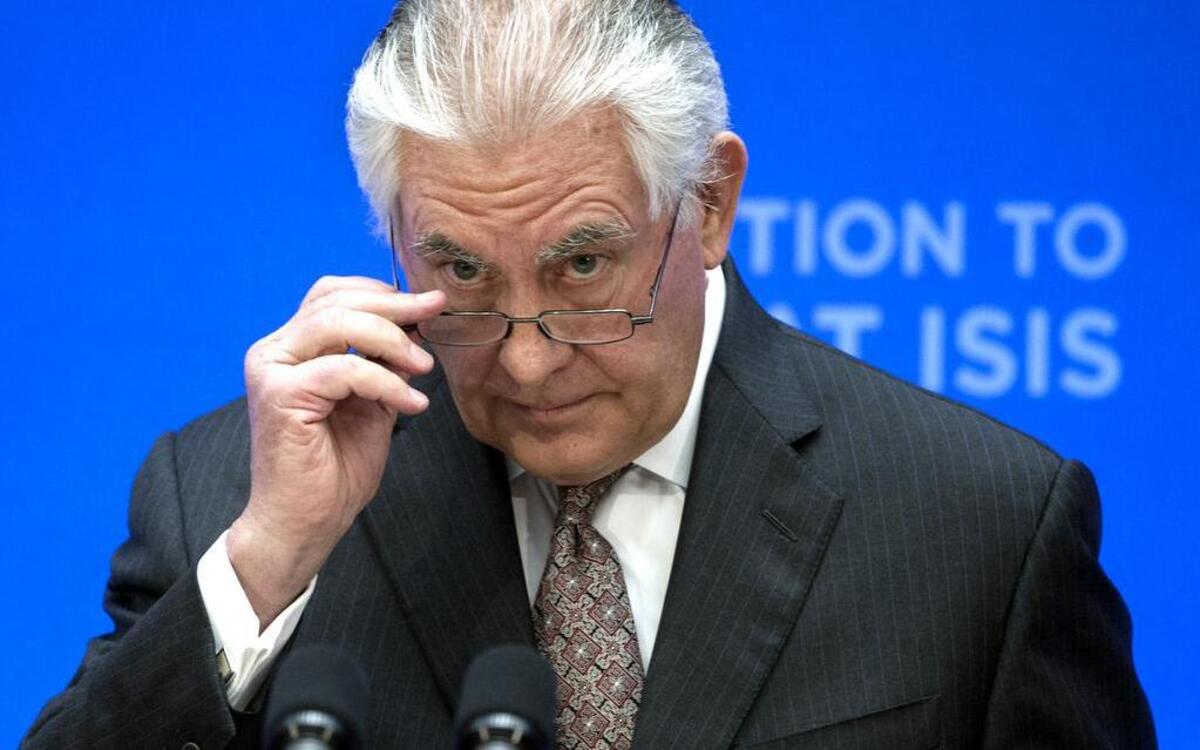 El secretario de Estado, Rex Tillerson, durante una comparecencia en Washington el 22 de marzo del 2017.
