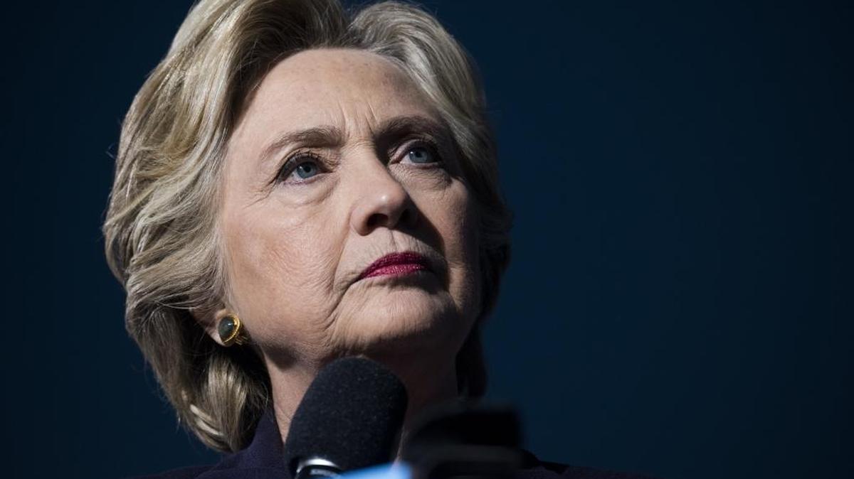 La candidata presidencial demócrata Hillary Clinton en un mitin de campaña en Columbus, Ohio, el 10 de octubre.