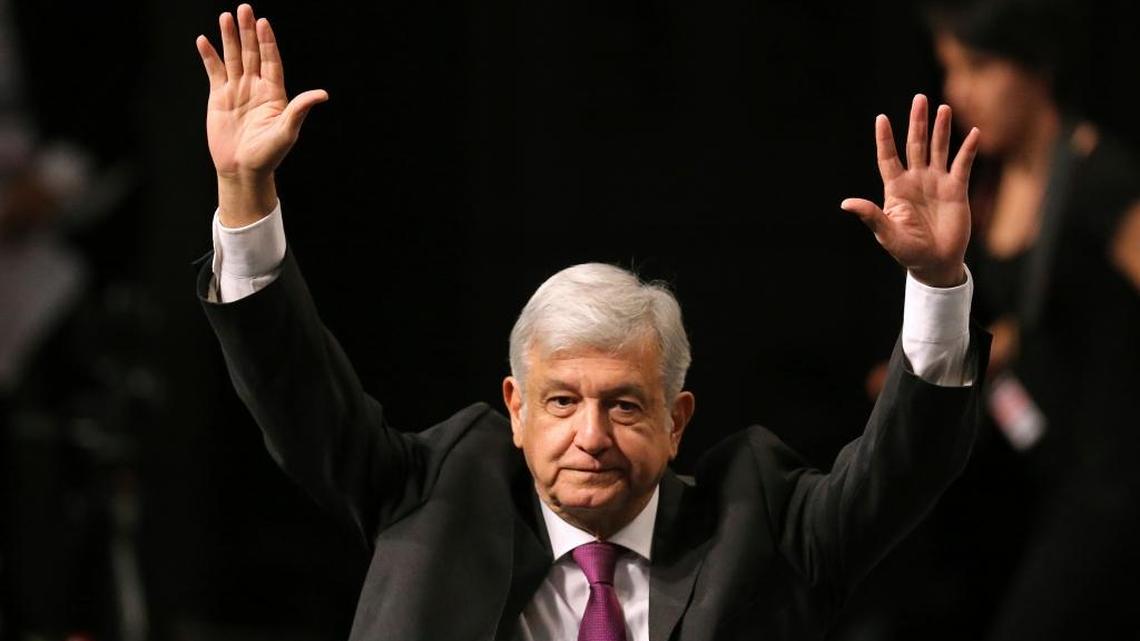 El candidato izquierdista Andrés Manuel López Obrador encabeza las encuestas para las elecciones presidenciales en México del año próximo.