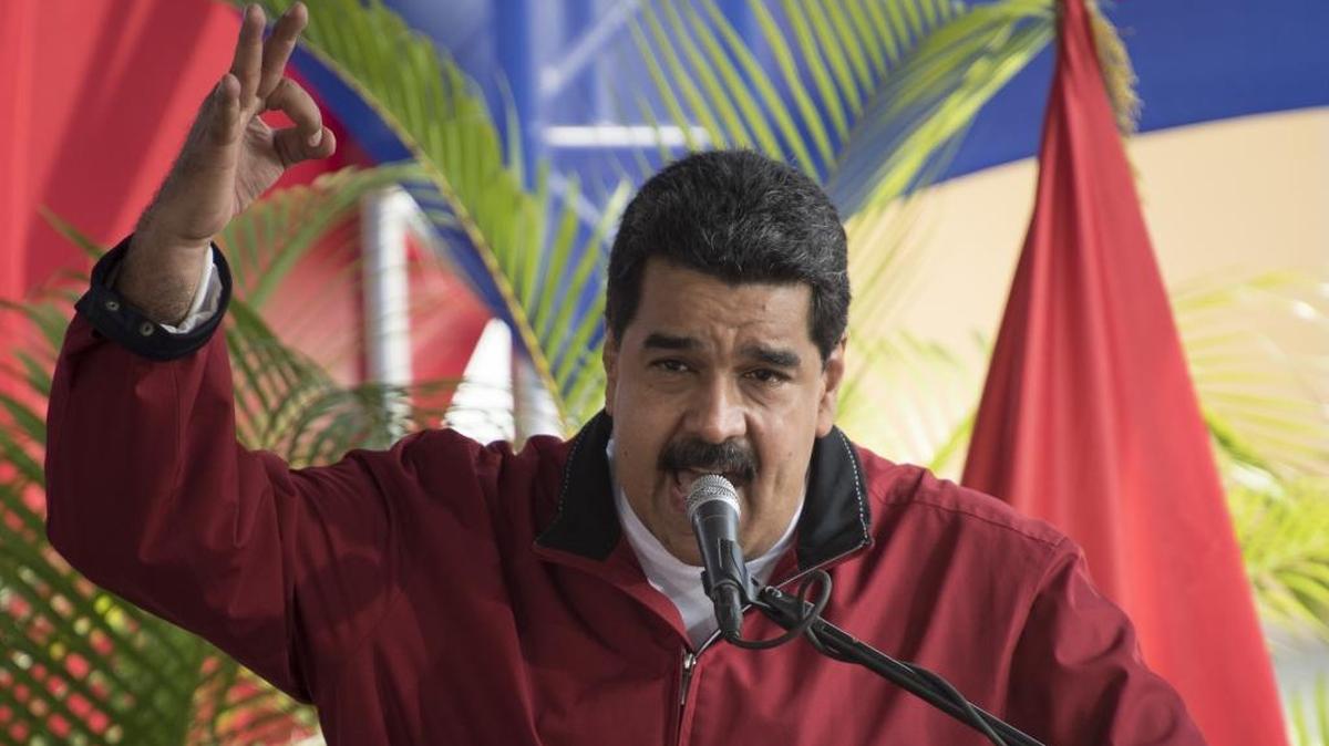 El gobernante de Venezuela, Nicolás Maduro, en una ceremonia de juramentación de nuevos directivos de Petróleos de Venezuela SA (PDVSA), el 31 de enero.