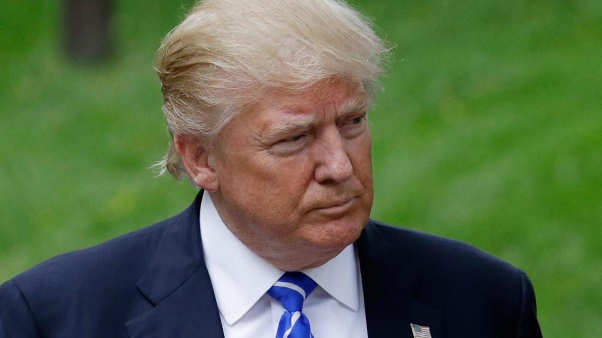 El candidato presidencial republicano, Donald Trump, en su visita al Museo Presidencial Gerald R. Ford, en Grand Rapids, Michigan, el 30 de septiembre.
