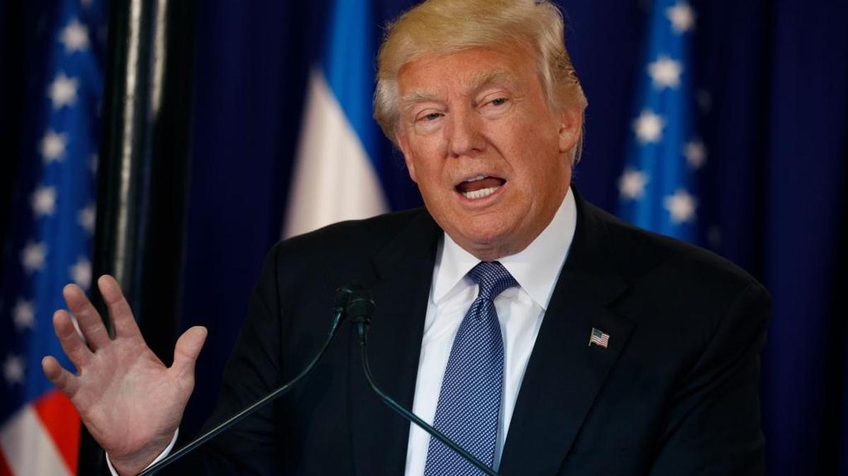 El presidente Donald Trump el 22 de mayo, en Jerusalén.