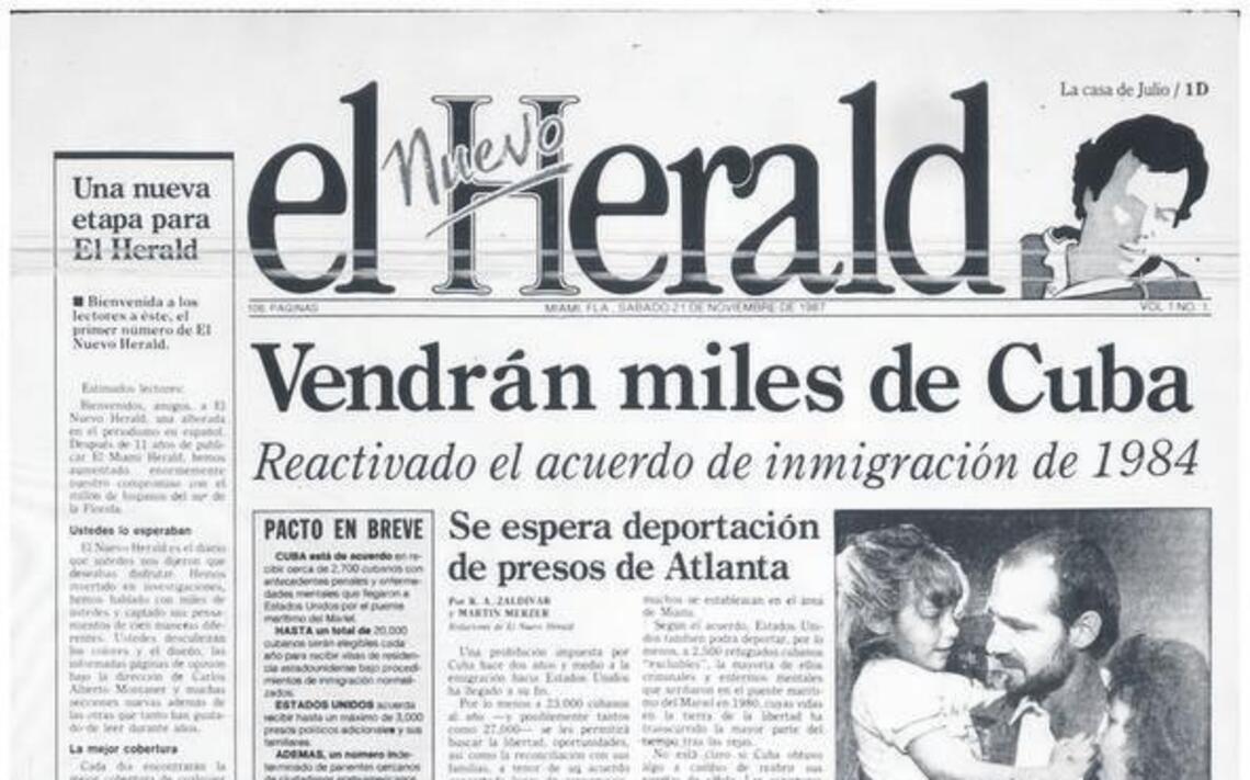 Las portadas de el Nuevo Herald, una enciclopedia de 30 años de historia