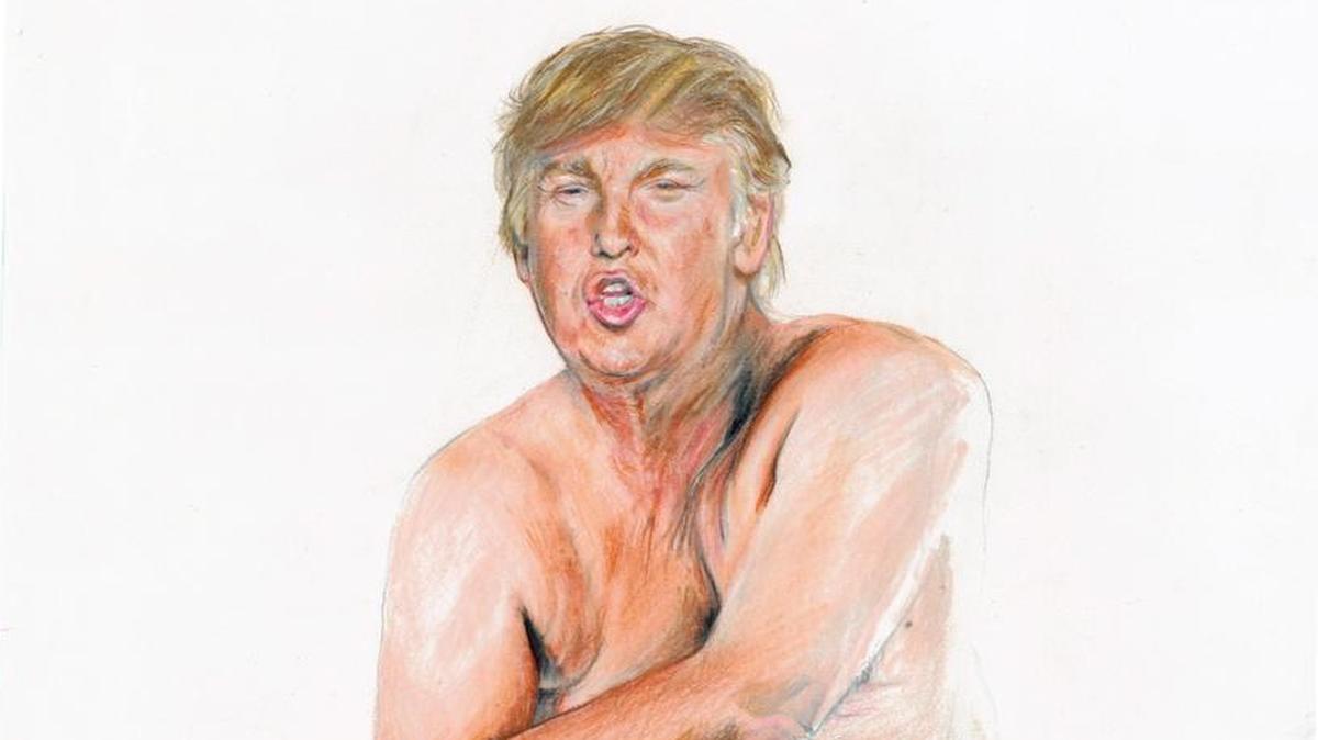 Retrato de Trump desnudo