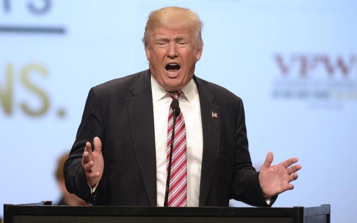 El candidato republicano a la presidencia, Donald Trump.
