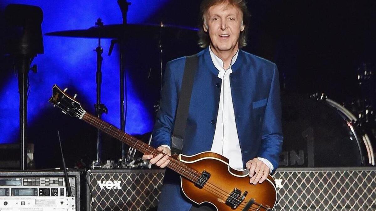 Paul McCartney en concierto en el estadio MetLife, East Rutherford, en Nueva Jersey.