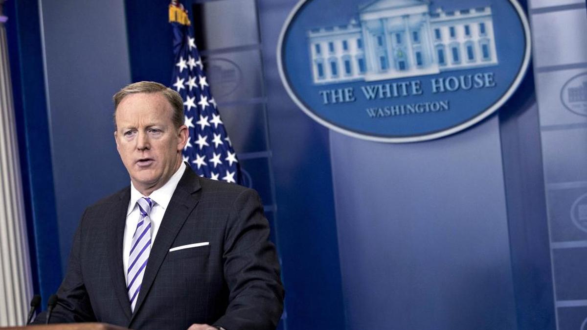 El secretario de prensa de la Casa Blanca, Sean Spicer, en Washington, D.C., el 16 de mayo.