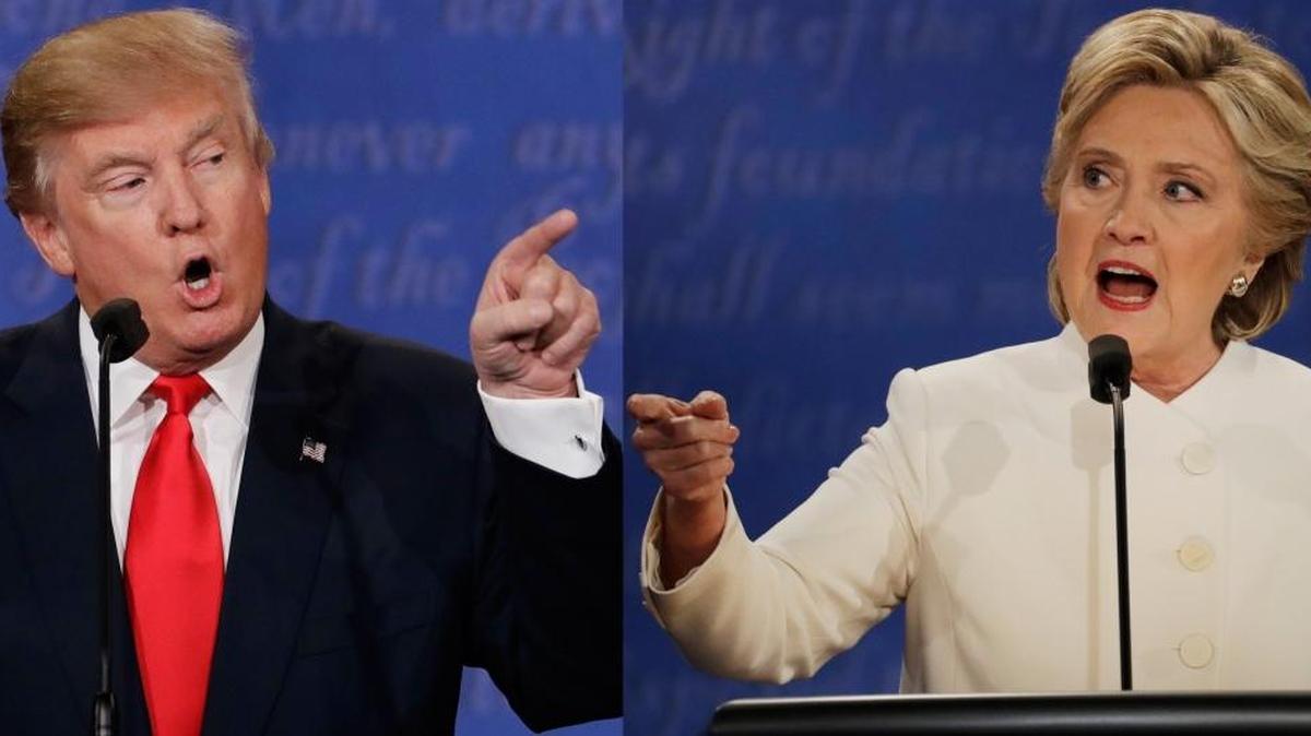 El candidato presidencial republicano Donald Trump y la candidata presidencial demócrata Hillary Clinton
