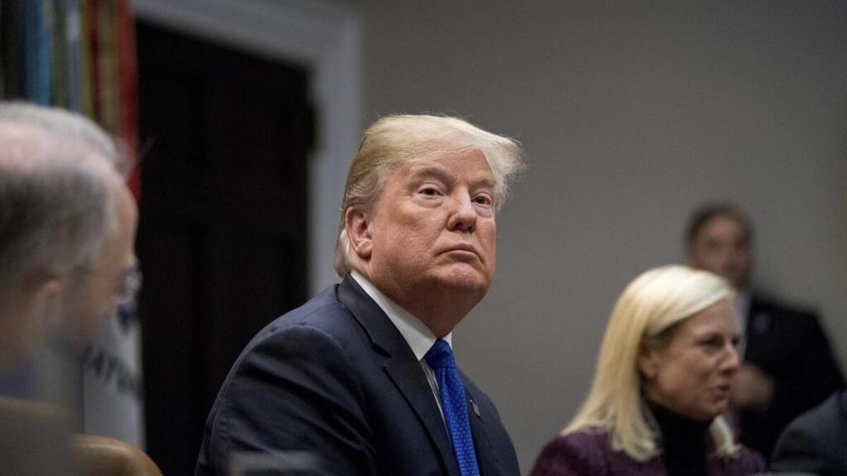 El presidente Donald Trump participa en una reunión sobre inmigración el 4 de enero en la Casa Blanca.