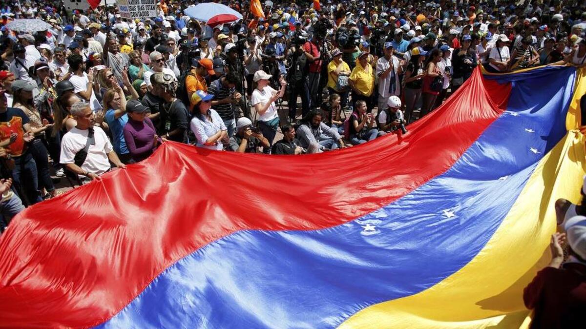 Manifestantes en Caracas protestan contra el gobierno chavista el pasado agosto. El régimen de Nicolás Maduro ha arrastrado a Venezuela a una crisis económica sin precedentes.