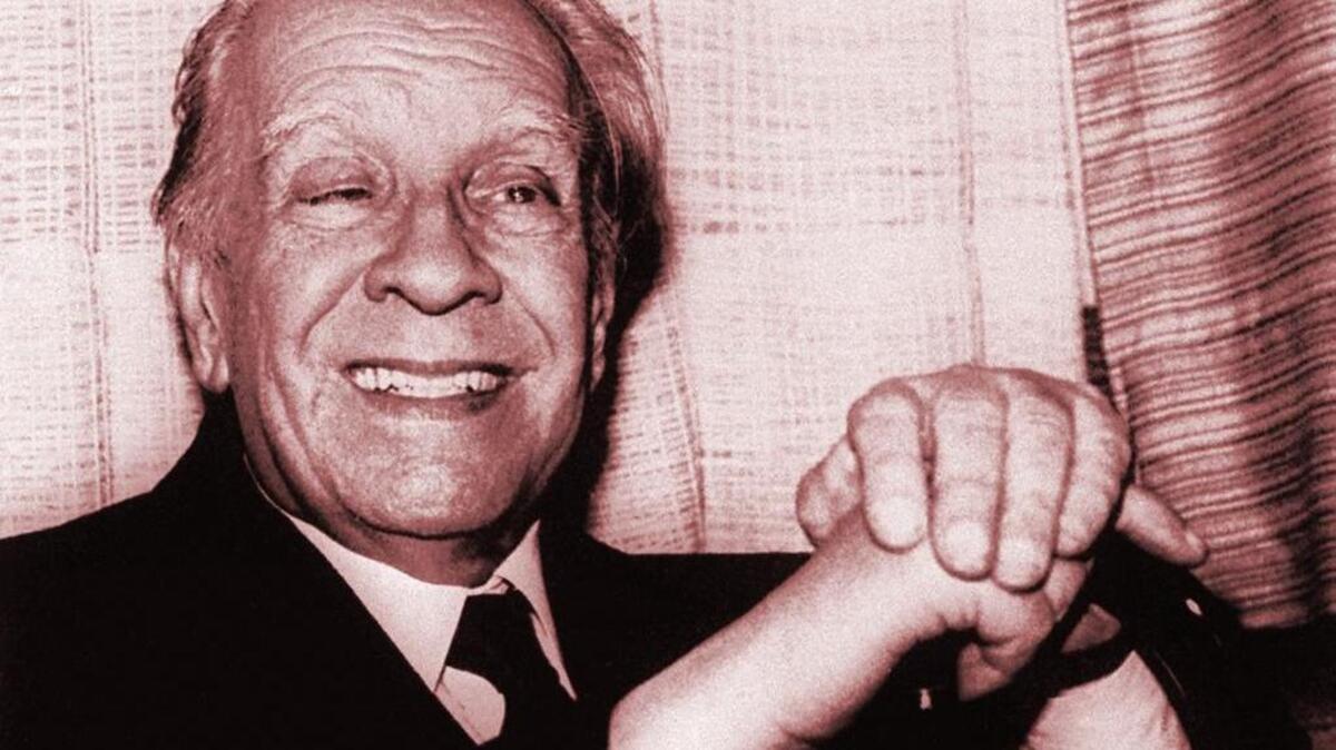 Jorge Luis Borges en agosto de 1981 en Ciudad de México.