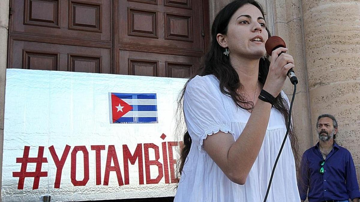 Rosa María Payá participa en una actividad en Miami, en el 2014. La organización de la hija del difunto disidente cubano Oswaldo Payá Sardiñas otorgó un premio al secretario general de la OEA, Luis Almagro.