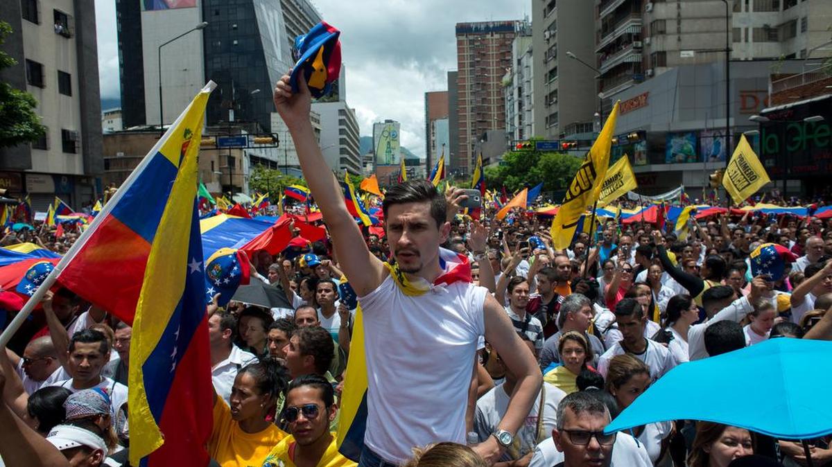 La marcha de la oposición el logró congregar más de un millón de venezolanos 1ro de septiembre en Caracas.