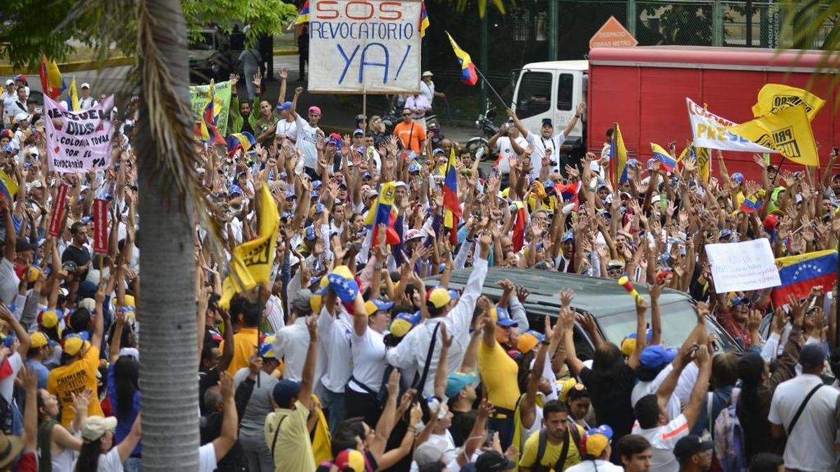 La marcha opositora en Caracas, el jueves 1ro de septiembre, demostró el descontento popular con la crisis que vive el país.
