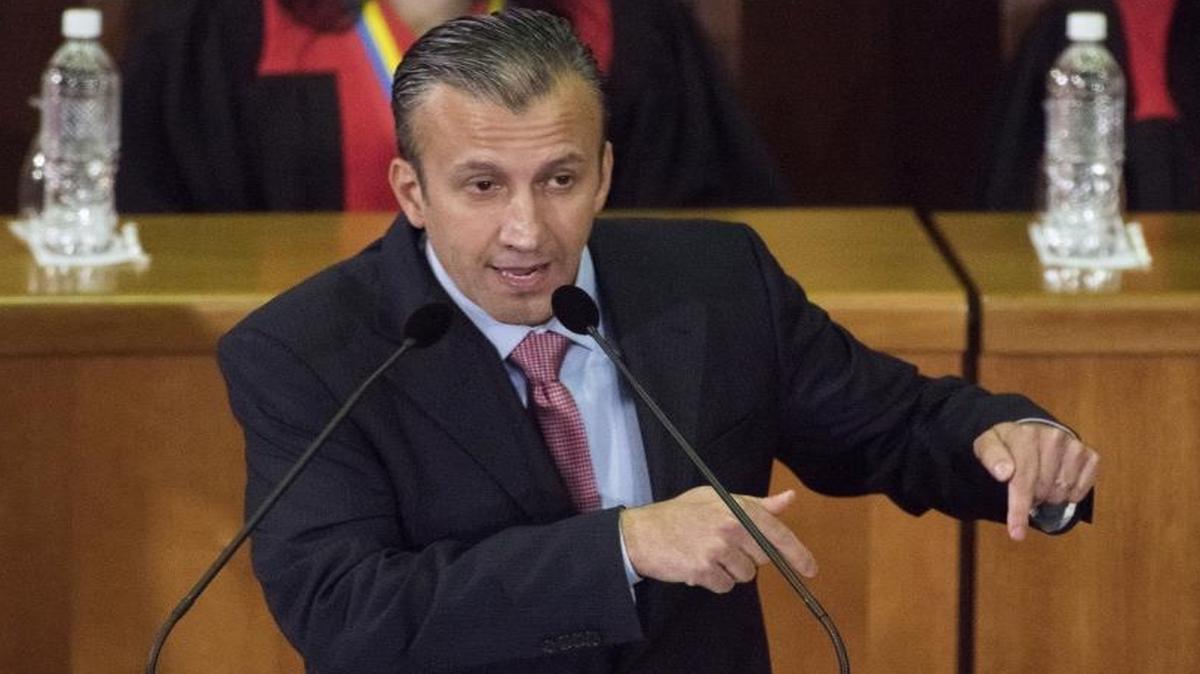 El vicepresidente de Venezuela, Tareck El Aissami, habla ante el Tribunal Supremo en Caracas, Venezuela, el 3 de marzo.