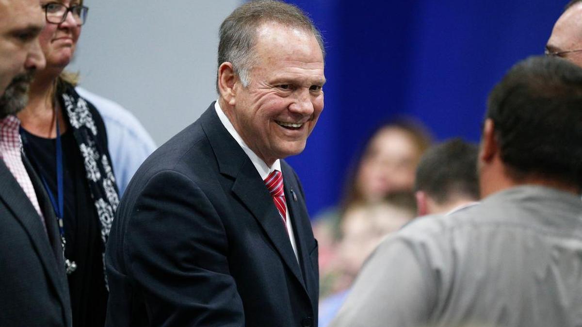 Roy Moore, ex presidente del Tribunal Supremo de Alabama y candidato al Senado de EEUU.