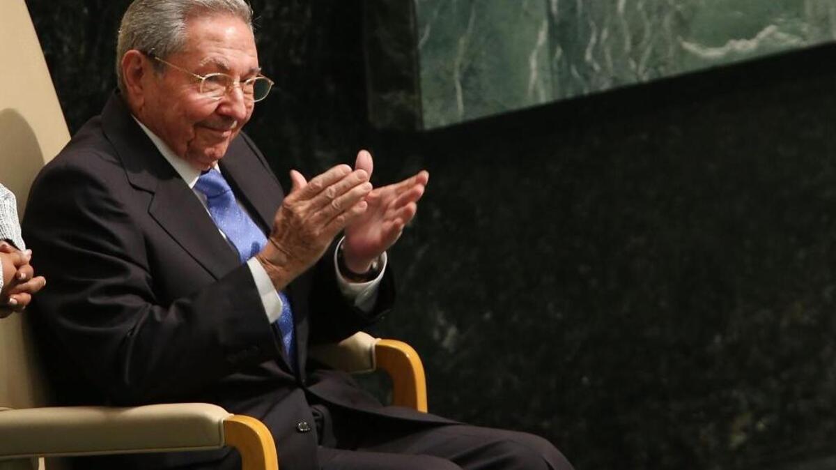 
Raúl Castro en la asamblea de Naciones Unidas, en Nueva York, el 28 de septiembre.
