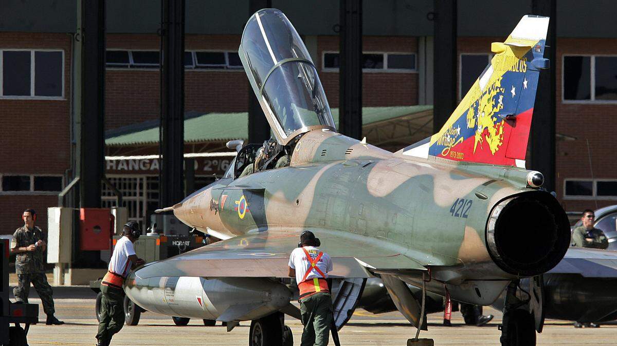 Un avión Mirage 2000 de la Fuerza Aérea de Venezuela, en una foto de archivo del 2006.