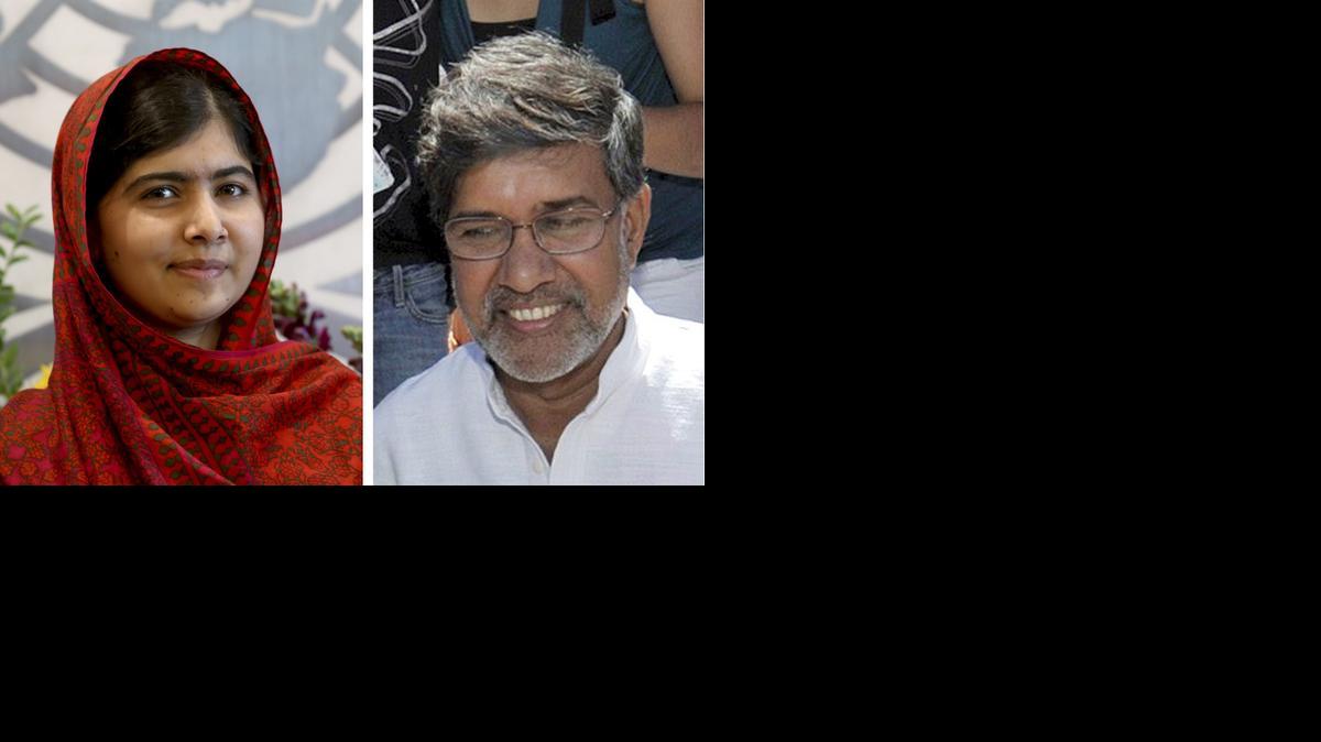 
La joven paquistaní Malala Yousafzai y el presidente de la Marcha Global contra el Trabajo Infantil, el indio Kailash Satyarthi, fueron elegidos el viernes pasado para recibir el Premio Nobel de la Paz de 2014.
