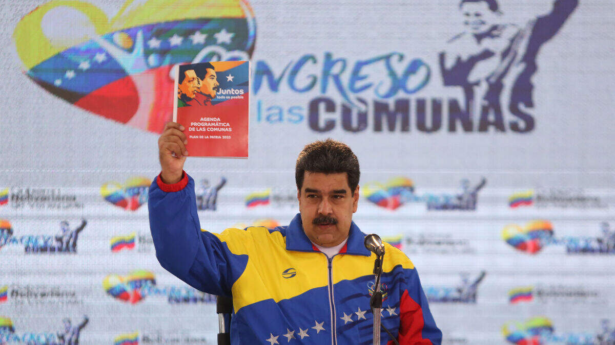 El gobernante de Venezuela, Nicolás Maduro, participa en un acto político el 20 de octubre de 2018, en Caracas.