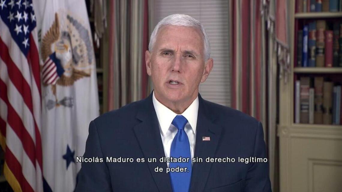 Mensaje de Mike Pence: ‘Venezuela, Estados Unidos te apoya’
