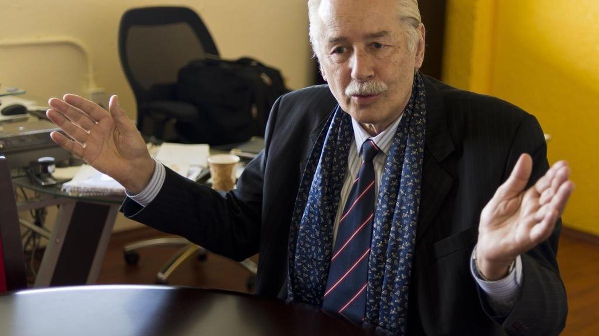 
El sociólogo alemán Heinz Dieterich en una entrevista en Ciudad de México en el 2013. 
