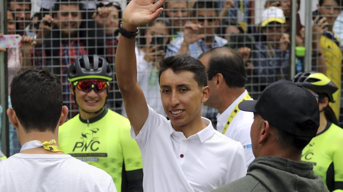 Egan Bernal, ganador del Tour de Francia 2019, es recibido como un héroe en su pueblo natal, Zipaquirá, Colombia, el 7 de agosto de 2019.
