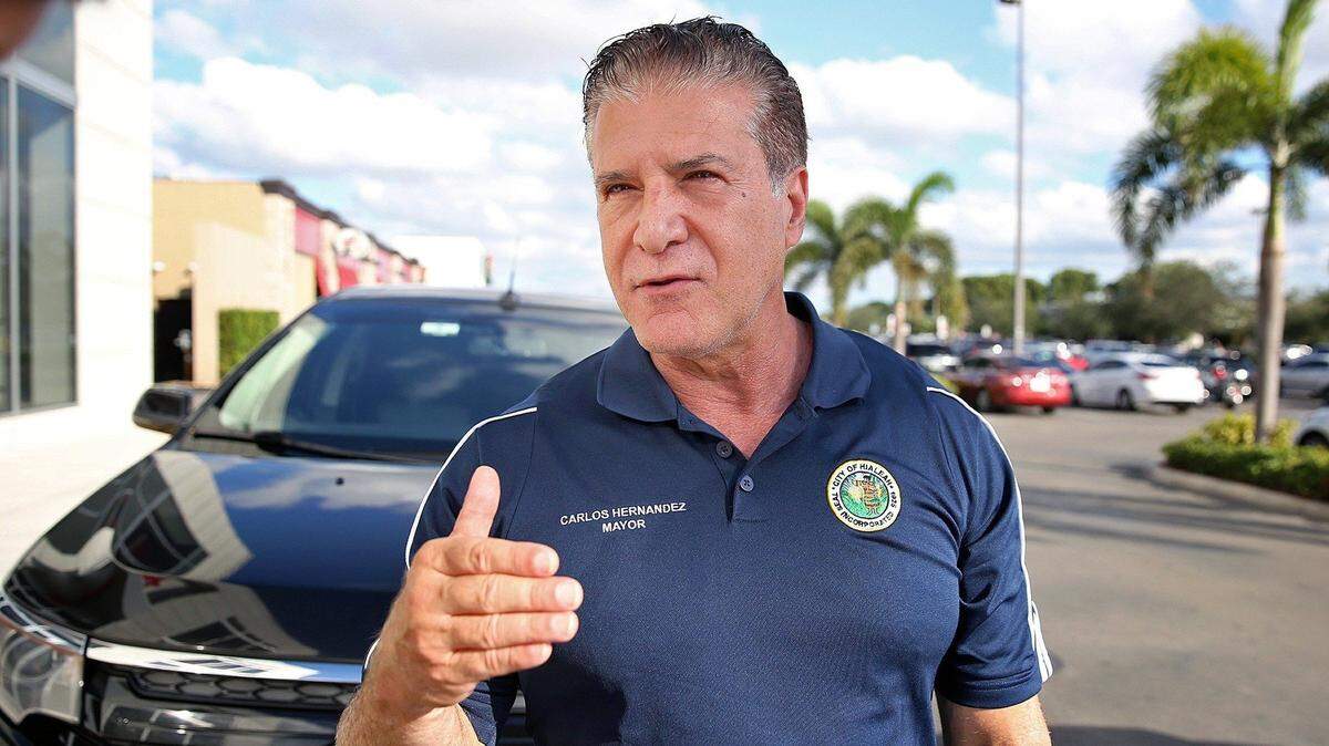 Carlos Hernández, alcalde de Hialeah, en una foto del 25 de noviembre de 2017.