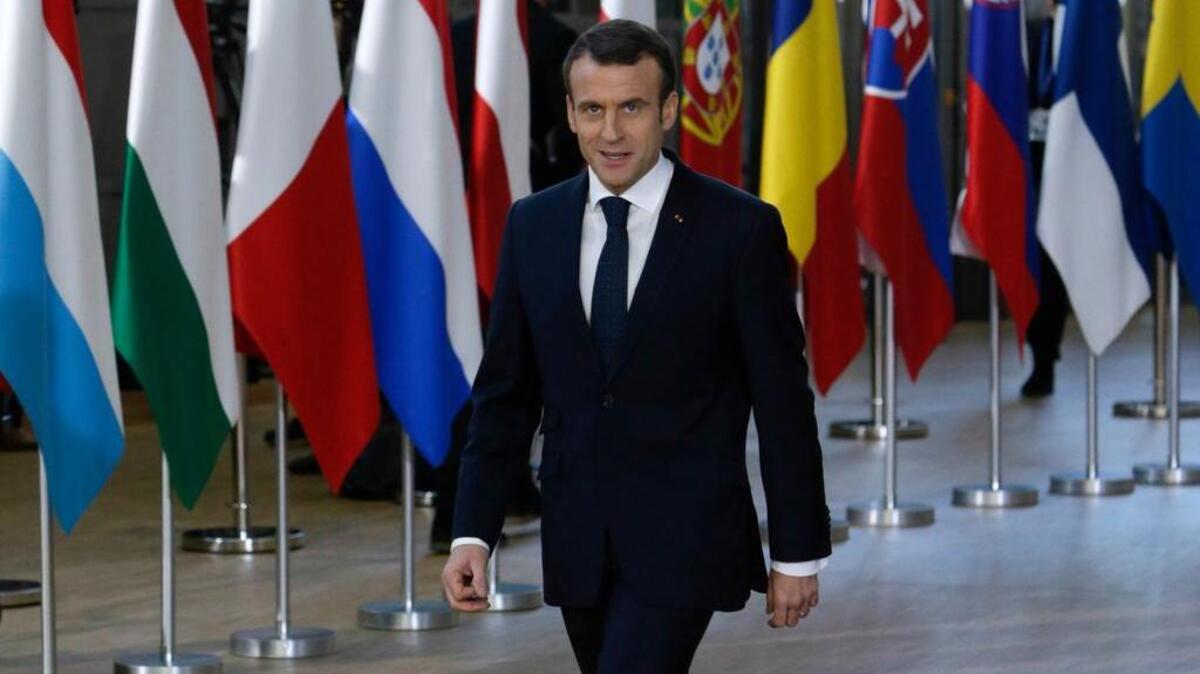 El presidente de Francia, Emmanuel Macron, llega el jueves a Bruselas para una cumbre europea sobre el Brexit.