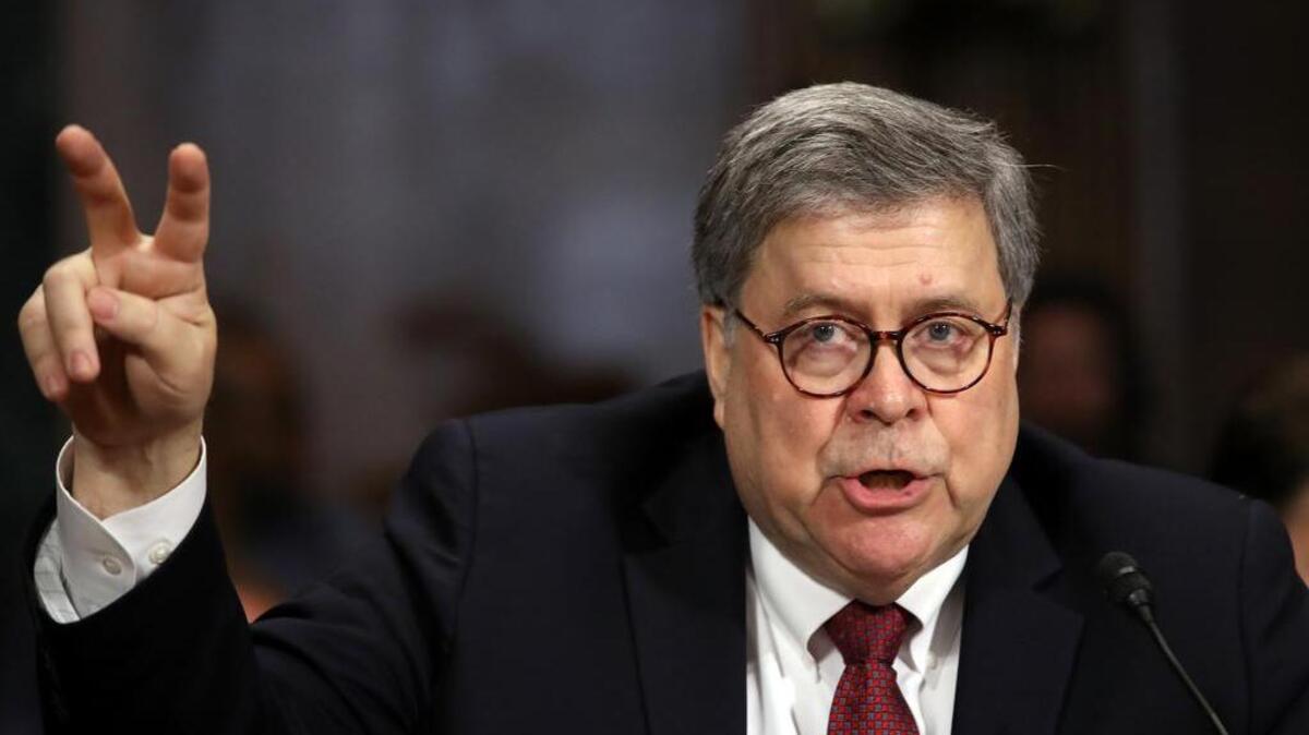 El secretario de Justicia, William Barr, testifica ante un comité del Senado, el miércoles en el Capitolio, Washington D.C.