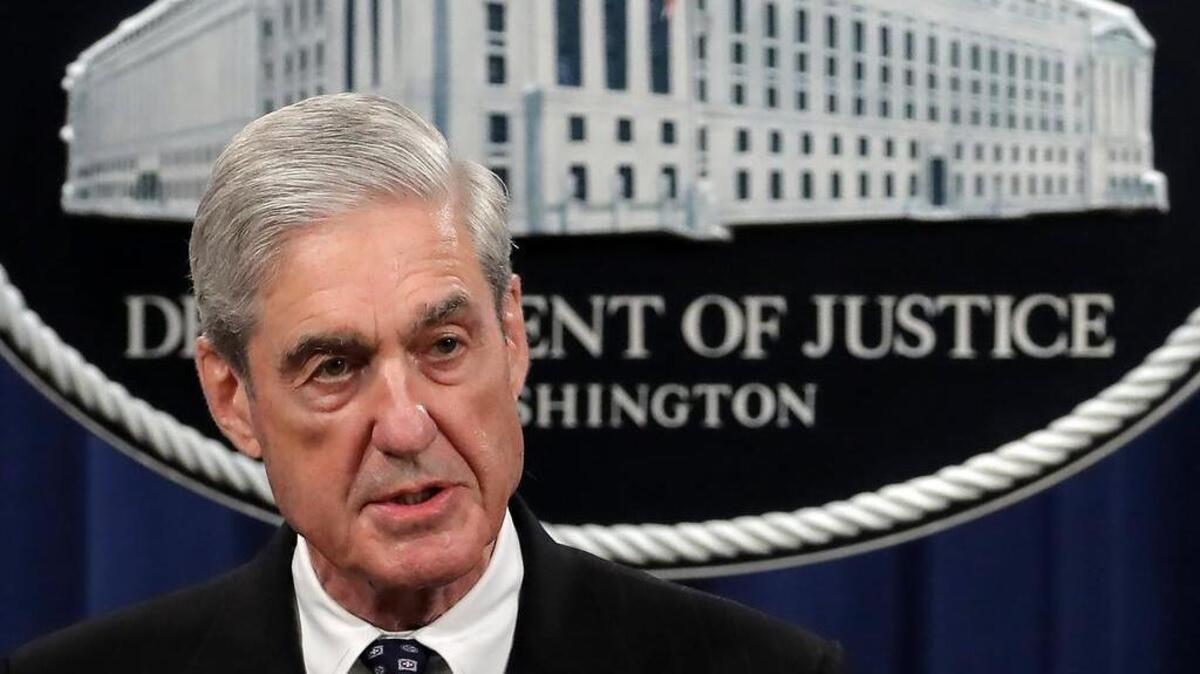 El fiscal especial Robert Mueller ofrece una conferencia de prensa sobre la investigación de la interferencia rusa en las elecciones del 2016, el miércoles, 29 de mayo, en la sede del Departamento de Justicia en Washington D.C.