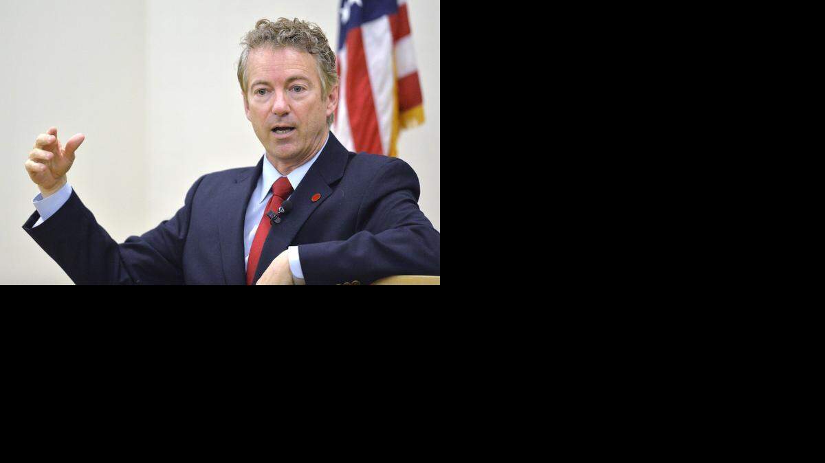 
El senador Rand Paul habla en la Universidad de Northern Kentucky a fines de noviembre. 
