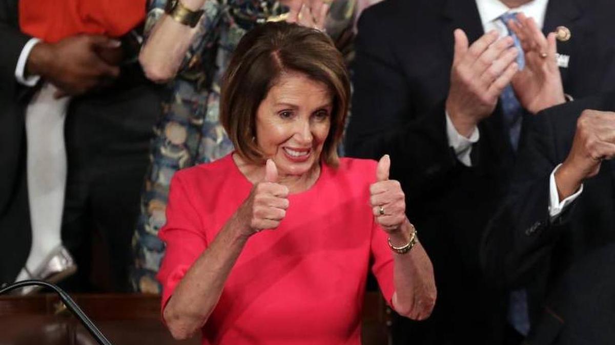 Nancy Pelosi durante la primera sesión del 116 Congreso de EEUU en el Capitolio de Washington el 3 de enero del 2019.