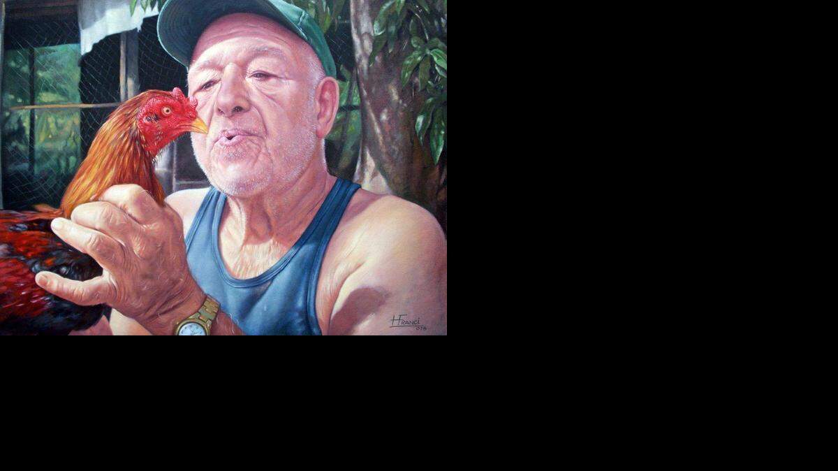 
“El Gallero” es un retrato hecho por Henry Francis Rodríguez Camacho, oriundo de Taguasco, y a quien le gusta pintar lo tradicional. 
