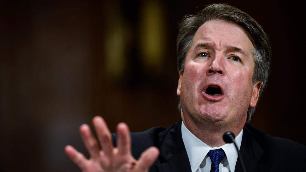 El juez Brett Kavanaugh declara ante el Comité Judicial del Senado el 27 de septiembre, en el Capitolio de Estados Unidos.