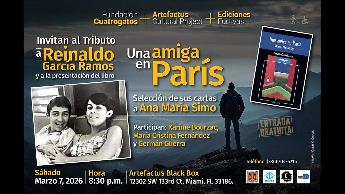 Presentación del epistolario “Una amiga en París” y tributo a Reinaldo García Ramos