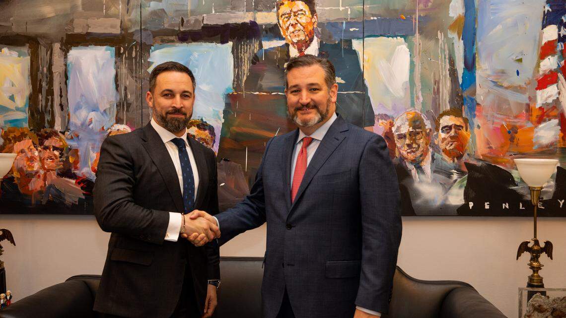 El presidente del partido opositor español VOX, Santiago Abascal, se reunió en Washington con el Senador Ted Cruz entre otros líderes en Washington.