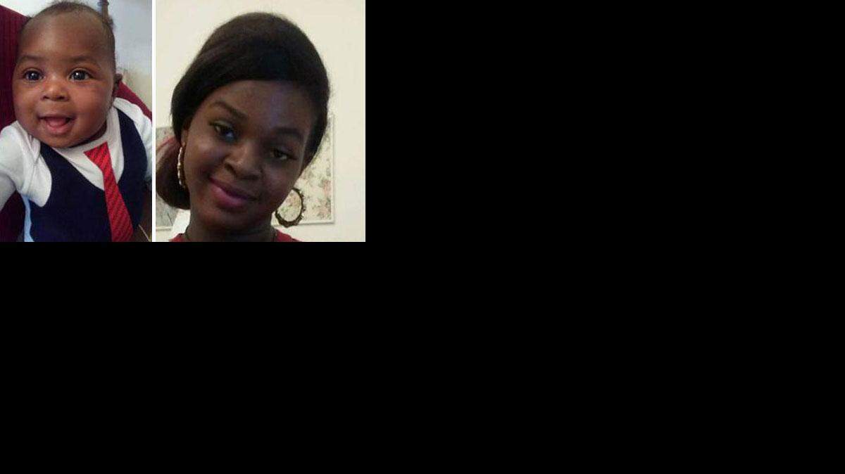Laneijah Durham, de 14 años, y su hijo Ashton Durham