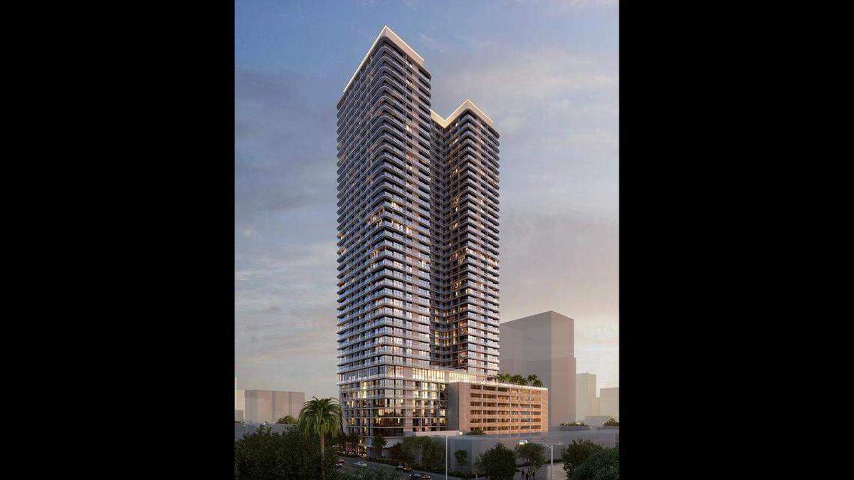 Representación del edificio Brickell.