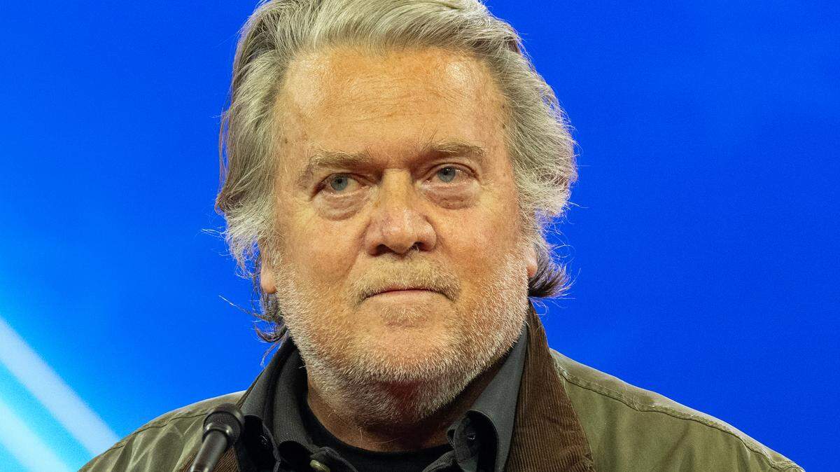 
Steve Bannon, ex estratega jefe de la Casa Blanca y consejero del presidente Donald Trump, durante un discurso en la Conferencia de Acción Política Conservadora (CPAC) 2024, celebrada en National Harbor, Maryland, EE.UU., el sábado 24 de febrero de 2024.