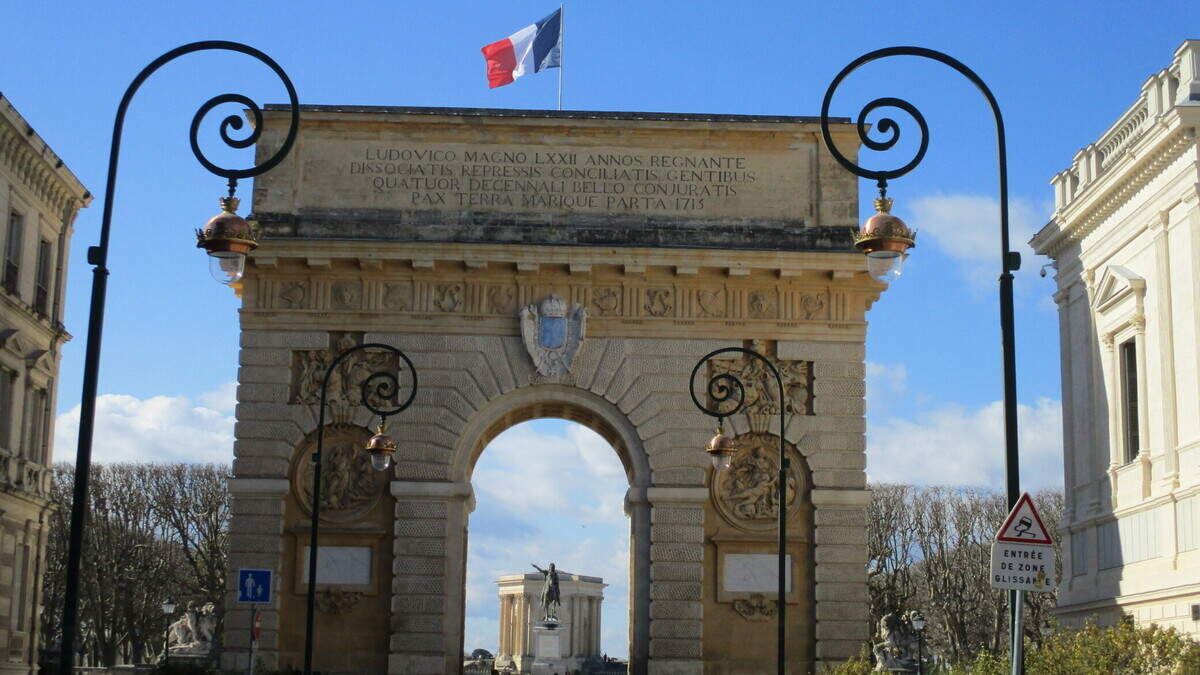 El arco de triunfo mandado a construir por Luis XIV.