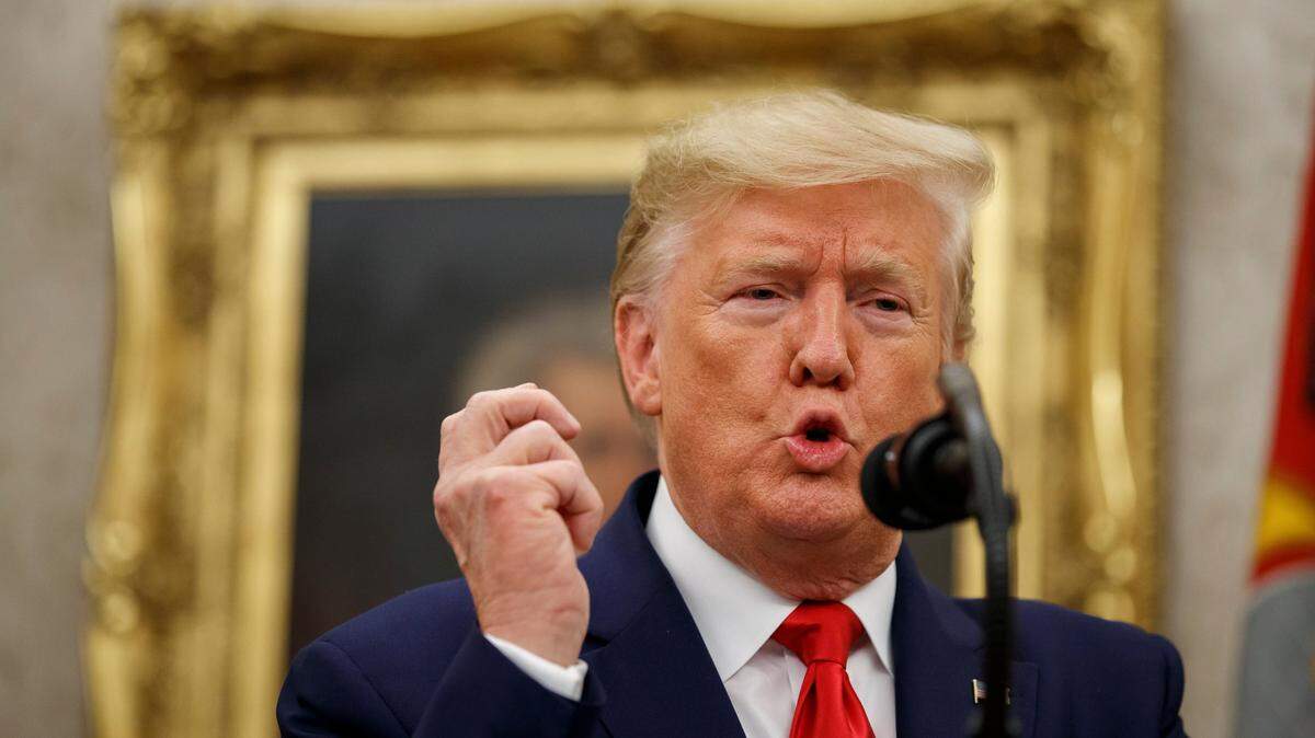President Donald Trump during a presentation at the White House on Oct. 24, 2019.
