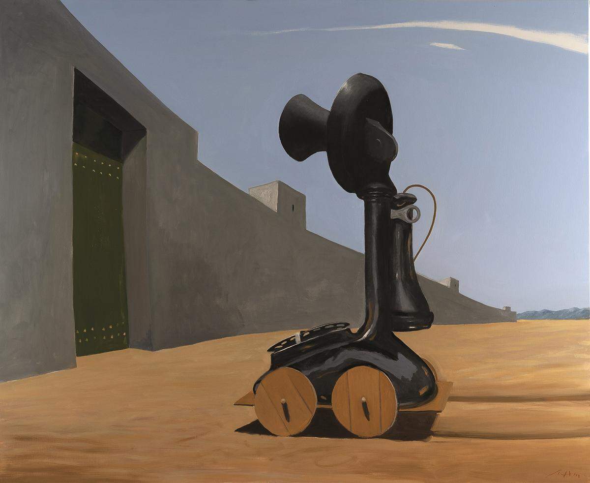 ‘The Trojan Horse’, 2014, óleo sobre lienzo, 82 x 100 pulgadas.